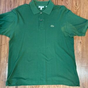 Lacoste Men's Green Polo Shirt Size XL